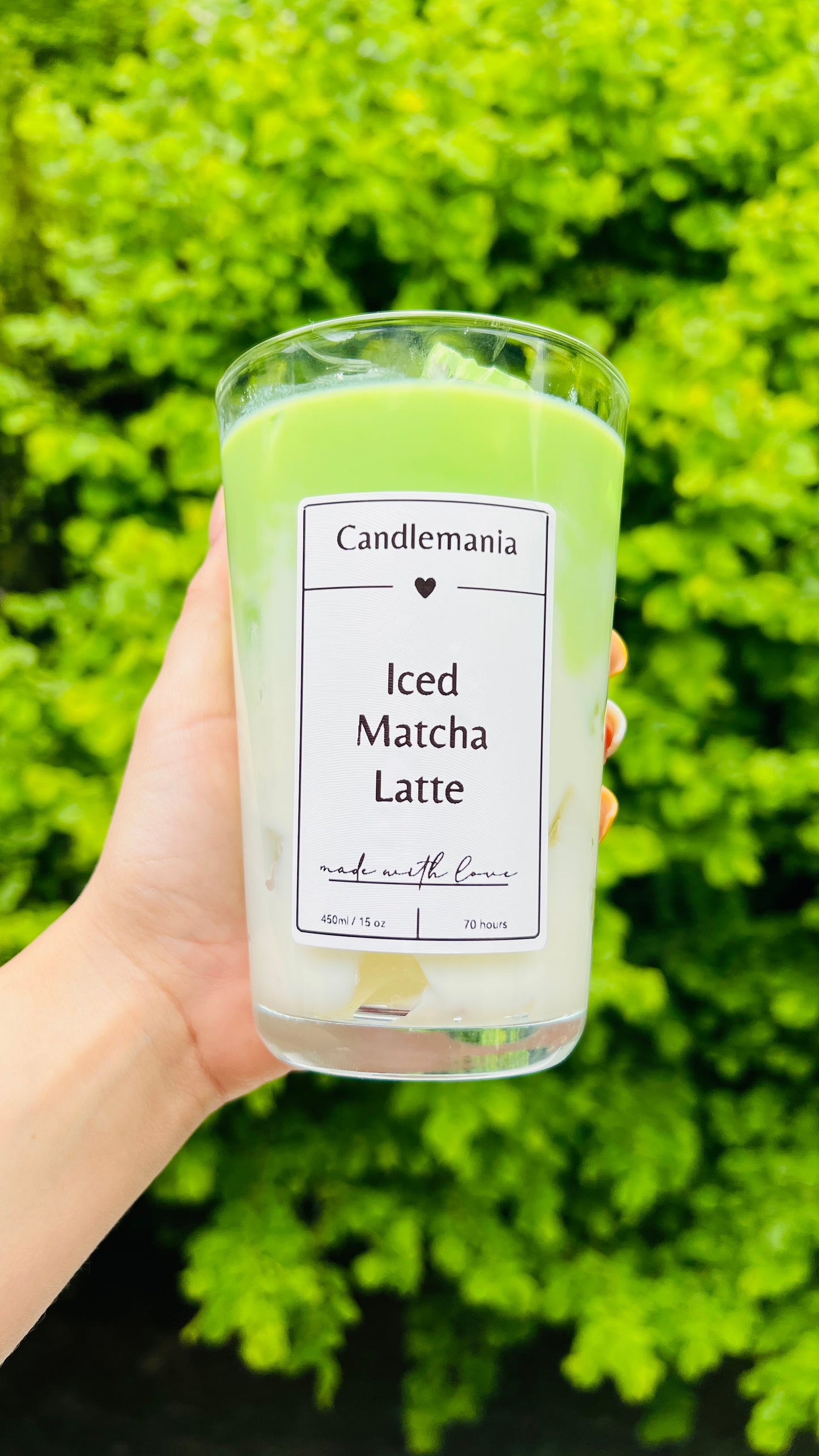 Iced Matcha Latte Kerze