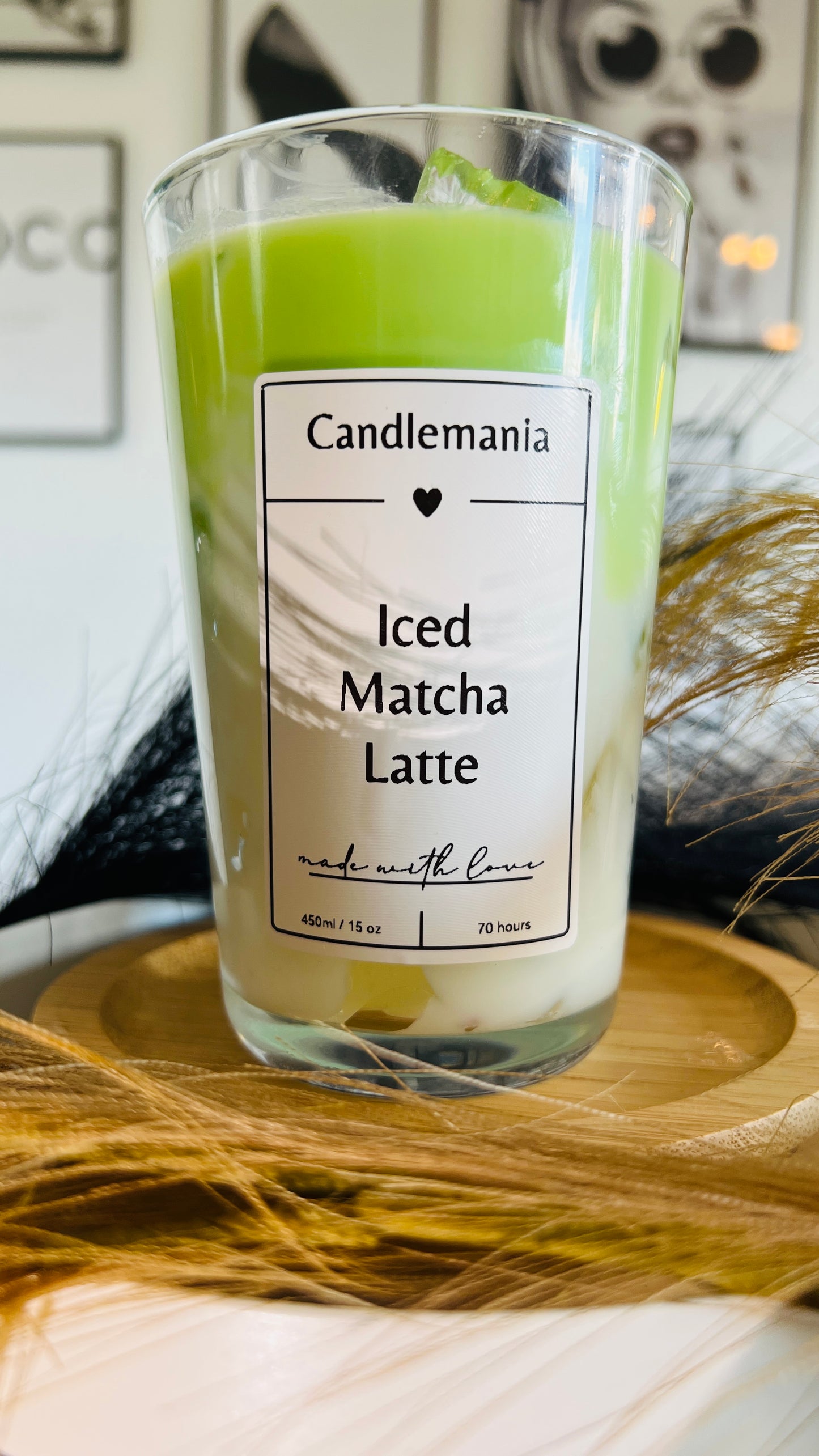 Iced Matcha Latte Kerze