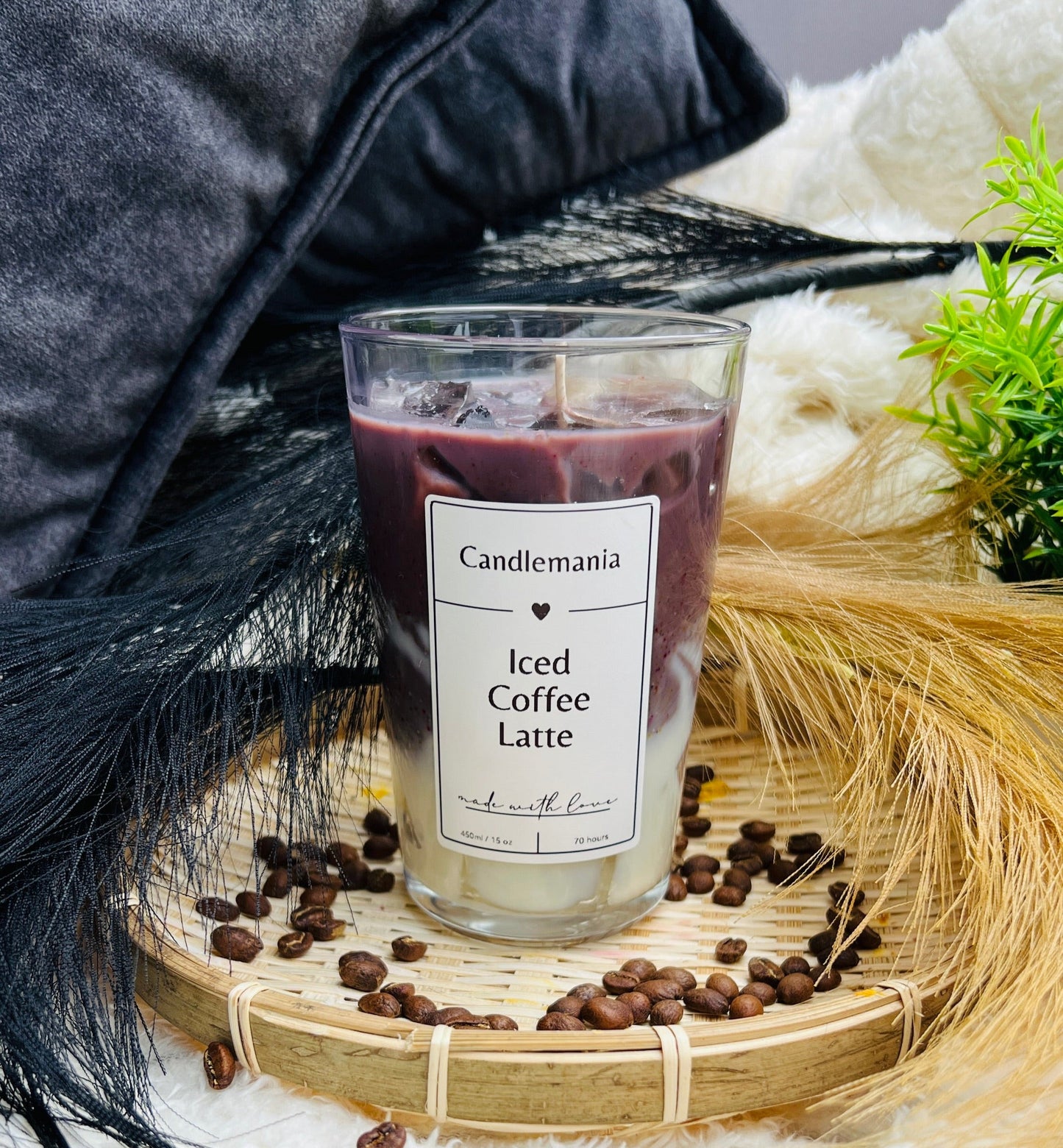 Iced Coffee Latte Kerze