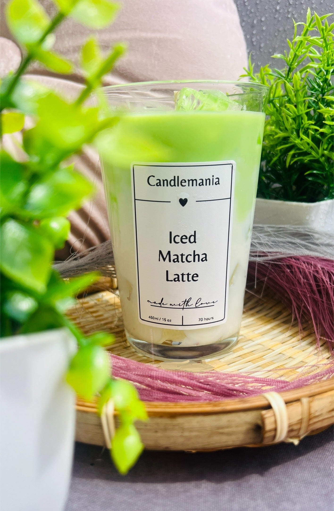 Iced Matcha Latte Kerze