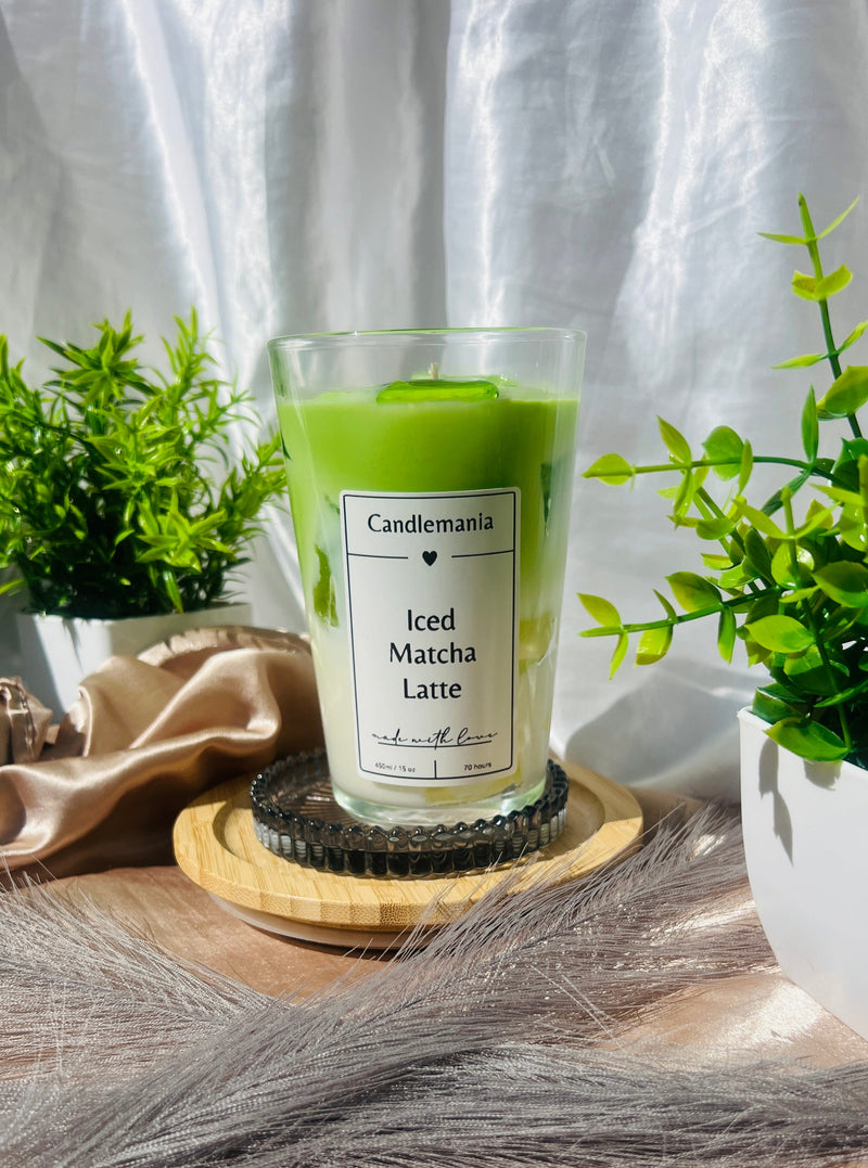 Iced Matcha Latte Kerze