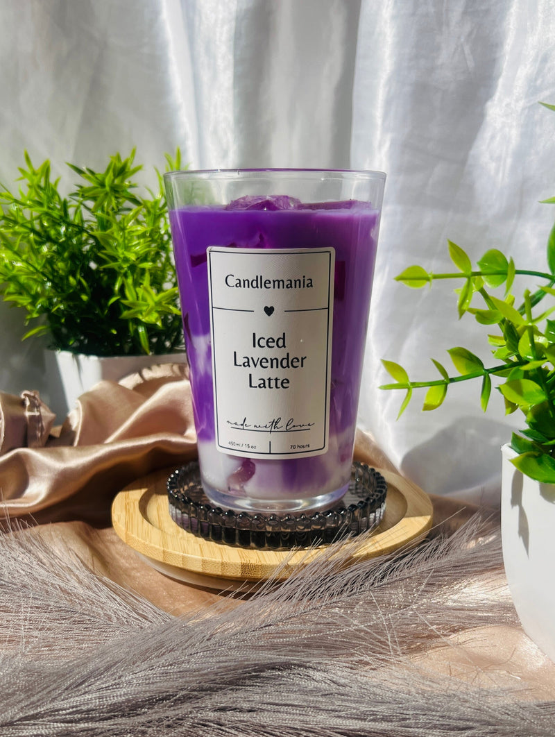 Iced Lavender Latte Kerze