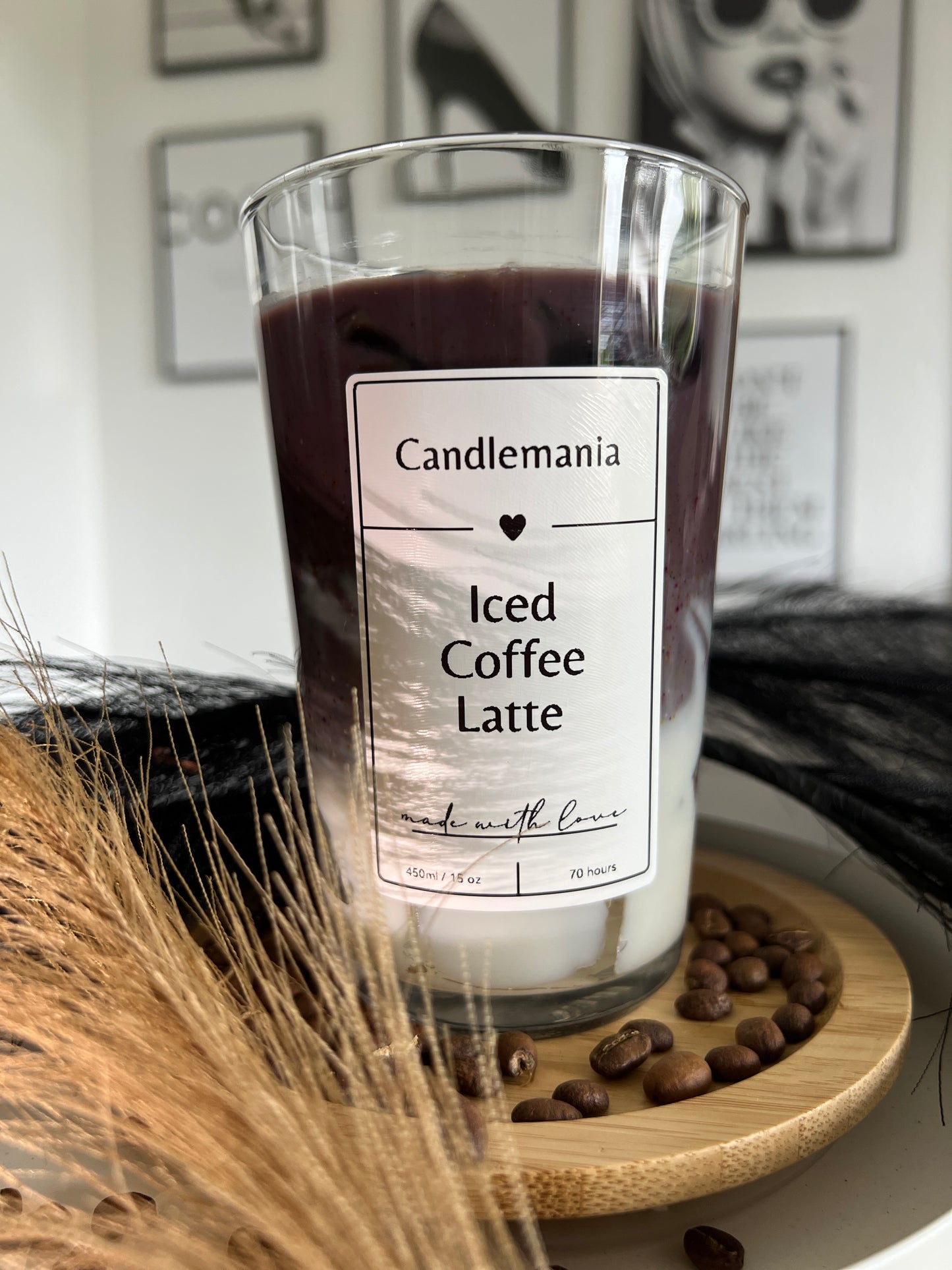 Iced Coffee Latte Kerze